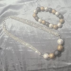 Necklace with matching bracelet